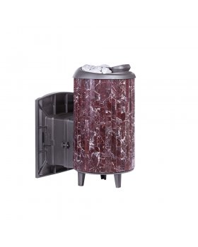 Печь банная «Атмосфера L» в ламелях «Россо Леванто»-foto2