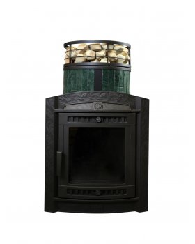Печь банная «Атмосфера L» Верде Гватемала ЛАМЕЛЬ+СЕТКА