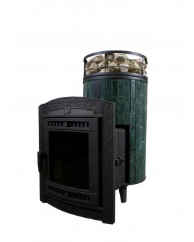 Печь банная «Атмосфера L» Верде Гватемала ЛАМЕЛЬ+СЕТКА-foto2