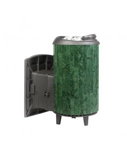 Печь банная «Атмосфера L» в ламелях «Верде Гватемала»-foto2