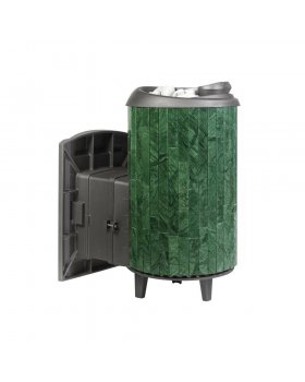 Печь банная «Атмосфера L» в ламелях «Верде Гватемала»-foto2