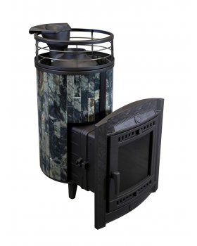 Печь банная «Атмосфера L» Жадеит ЛАМЕЛЬ+СЕТКА-foto2