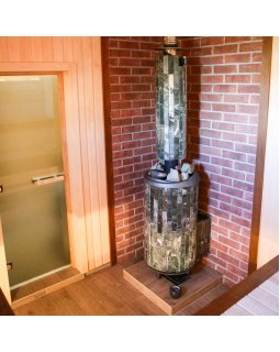 Печь банная «Атмосфера L» в ламелях «Жадеит»-foto4