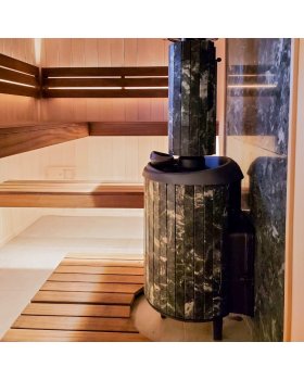 Печь банная «Атмосфера L» в ламелях «Жадеит»-foto5