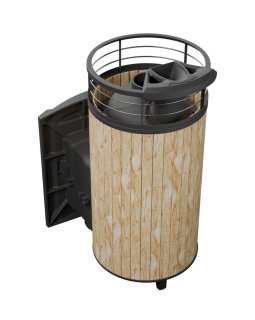 Печь банная «Атмосфера XL» Окаменевшее дерево ЛАМЕЛЬ+СЕТКА-foto2