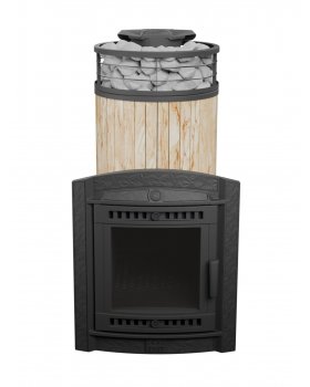 Печь банная «Атмосфера XL» Окаменевшее дерево ламель+сетка с тоннелем Печь банная «Атмосфера XL» Окаменевшее дерево ламель+сетка с тоннелем