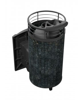 Печь банная «Атмосфера XL» Пироксенит ЛАМЕЛЬ+СЕТКА-foto2