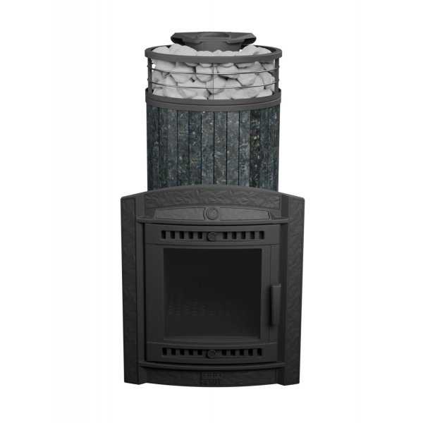 Печь банная «Атмосфера XL» Пироксенит ламель+сетка с тоннелем Печь банная «Атмосфера XL» Пироксенит ламель+сетка с тоннелем