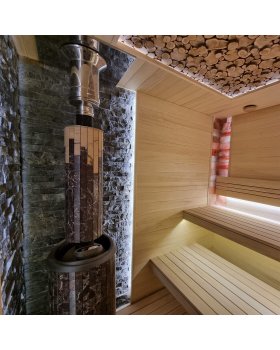 Печь банная «Атмосфера XL» в ламелях «Россо Леванто»-foto5