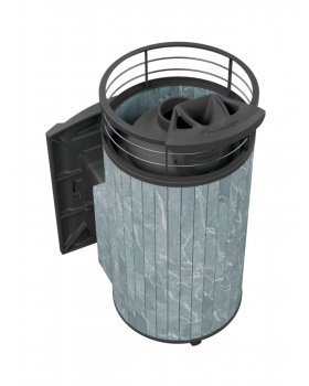 Печь банная «Атмосфера XL» Талькохлорит ламель+сетка с тоннелем-foto2