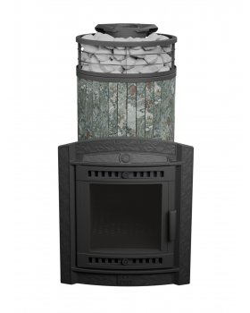 Печь банная «Атмосфера XL» Жадеит ламель+сетка с тоннелем