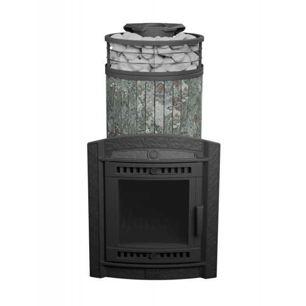 Печь банная «Атмосфера XL» Жадеит ламель+сетка с тоннелем Печь банная «Атмосфера XL» Жадеит ламель+сетка с тоннелем