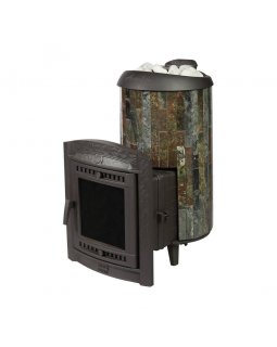 Печь банная «Атмосфера XL» в ламелях «Жадеит»-foto2