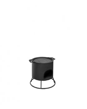 Решетка чугунная круглая "СТЕЙК" Ø 380мм (с ручками)-foto4