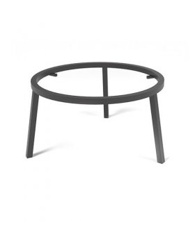 Чугунная решетка "СТЕЙК" Ø 450мм с подставкой-foto2