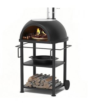 Садовая чугунная печь Legenda Garden (с чугунным основанием) на подставке