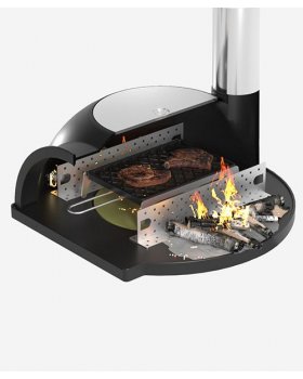 Садовая чугунная печь Legenda Garden (с чугунным основанием) на подставке-foto2