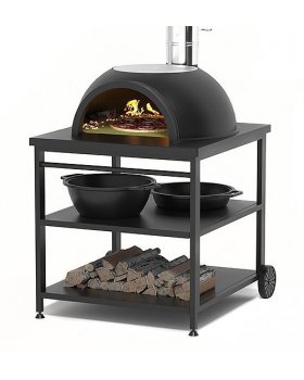 Садовая чугунная печь Legenda Garden (с основанием из немецкого шамота) на подставке