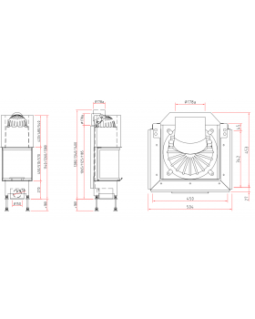 Каминная топка Schmid Ekko U 45(34)51 h-foto2
