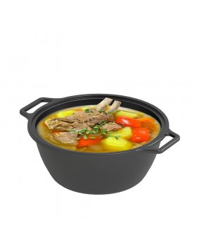 Сербский чугунный казан Везувий 14л (Без крышки)