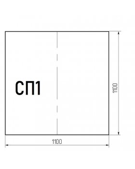 Стекло напольное СП1 под печь 1100*1100мм-foto2