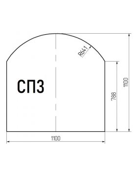 Стекло напольное СП3 под печь 1100*1100мм-foto2
