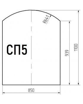 Стекло напольное СП5 под печь 850*1100мм-foto2