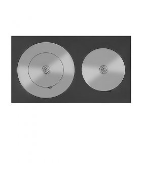 Усиленная плита двухконфорочная 4В (410х710)