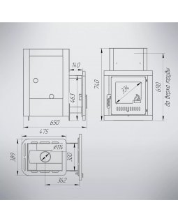 Печь Классика Мини\Паленица\Волжанка-foto7