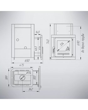 Печь Классика Мини\Паленица\Волжанка-foto7