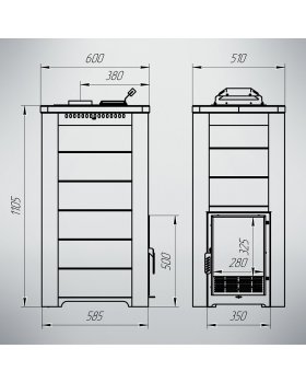 Печь ТЕРМА Сказка Укороченная (Пироксенит)-foto10
