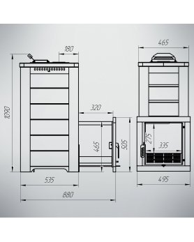 Печь ТЕРМА Сказка Удлиненная (Пироксенит)-foto3