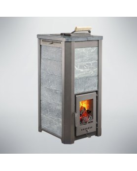 Печь ТЕРМА Сказка Укороченная (Камень (Айс Грей))