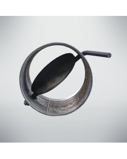 Шибер на трубу круглый Ф114-foto2