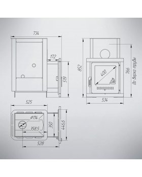 Печь Классика Мини\Паленица\Волжанка-foto36