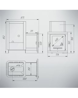 Печь Классика Мини\Паленица\Волжанка-foto50