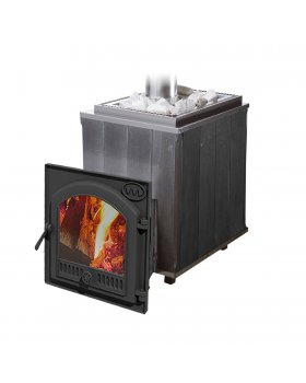 Печь Калита (Чугунная, с панорамным стеклом - талькохлорит)