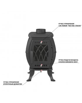 Печь-камин Везувий BX-05 "Антрацит"-foto4