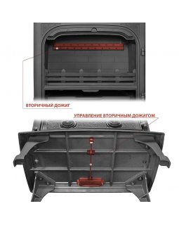 Печь-камин Везувий HR-15 "Антрацит"-foto4