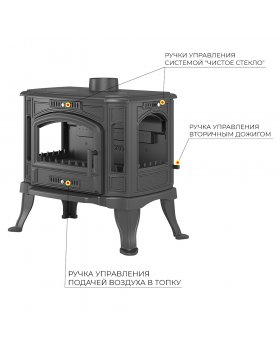 Печь-камин Везувий KZ-14SР "Антрацит"-foto7