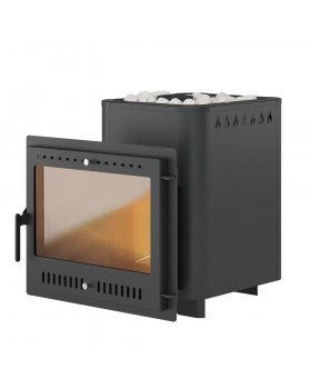 Печь ВЕЗУВИЙ Русичъ Антрацит 16 Панорама "М"