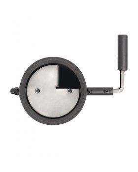 Шибер чугунный поворотный L-500 мм Ø115-120 мм-foto2